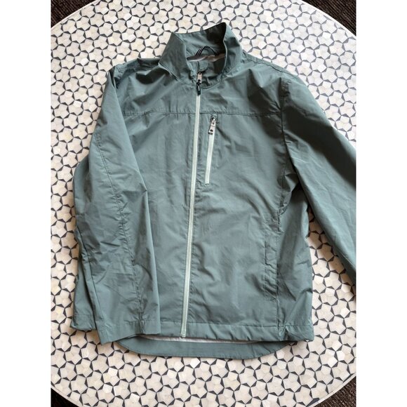Nautica Medium Mens Green Water-Resistant Wind Jacket - Picture 1 of 4